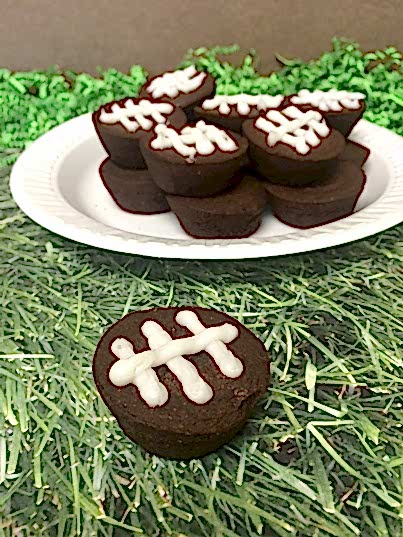 Football-Shaped Brownies