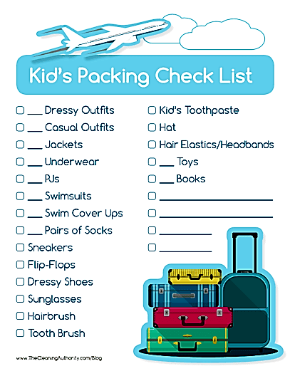 Packing List for Kids