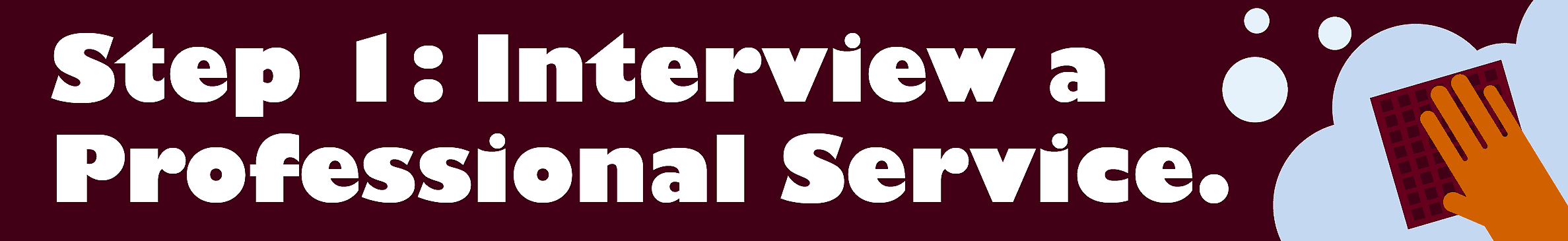 Interview a professional service